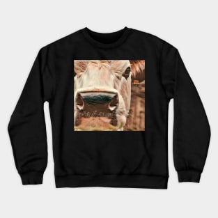 Cow Face Crewneck Sweatshirt